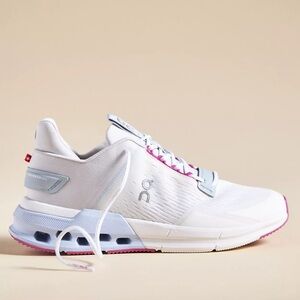 On Cloudnova Flux Sneakers in Undyed-White / Heather